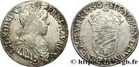 FRANCE Demi-écu, portrait à la mèche longue LOUIS XIV THE SUN KING Bayonne 1656 (32mm, 13,62g, 6h) -