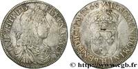 FRANCE Demi-écu, portrait apollinien LOUIS XIV THE SUN KING La Rochelle 1668 (33mm, 13,84g, 6h) -
