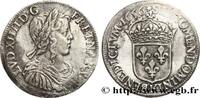 FRANCE Demi-écu, portrait à la mèche longue LOUIS XIV THE SUN KING Bordeaux 1656 (32mm, 13,47g, 6h) -