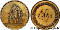 FRANCE Médaille de mariage, Fidélité et Bonheur AMOUR ET MARIAGE 1856 (39mm, 24,97g, 12h) -