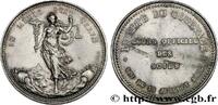 FRANCE Médaille, courtiers de commerce de soie LYON ET LE LYONNAIS - JETONS ET MÉDAILLES DU XIXe SIÈCLE 1866 (36,5mm, 21,07g, 12h) -