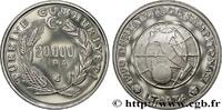 TURKEY 20.000 Lira Proof Coupe du Monde de football Itali TURKEY 1990 (38,50mm, 23,19g, 6h) -
