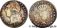 FRANCE Dixième d'écu aux branches d’olivier, tête ceinte LOUIS XV THE BELOVED Dijon 1745 (22mm, 2,77g, 6h) -