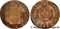 FRANCE 1 sol dit à la table de loi THE CONVENTION Limoges 1793 (29mm, 10,10g, 6h) -