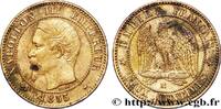 FRANCE Deux centimes Napoléon III, tête nue SECOND EMPIRE Marseille 1855 (20mm, g, 6h) -