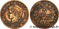 FRANCE 5 centimes Cérès, petit A III REPUBLIC Paris 1872 (25mm, g, 6h) -