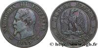 FRANCE Deux centimes Napoléon III, tête nue SECOND EMPIRE Rouen 1853 (20mm, g, 6h) -