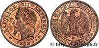 FRANCE Deux centimes Napoléon III, tête laurée SECOND EMPIRE Strasbourg 1862 (20mm, 2,06g, 6h) -