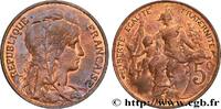 FRANCE 5 centimes Daniel-Dupuis III REPUBLIC 1913 (25mm, 4,86g, 6h) -