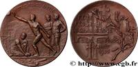 FRANCE Médaille, Fête fédérale de gymnastique SUISSE La Chaux-de-Fonds 1900 (34,5mm, 22,56g, 12h) -