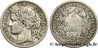 FRANCE 1 franc Cérès, IIe République II REPUBLIC Strasbourg 1850 (23mm, 4,82g, 6h) -