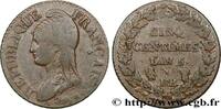 FRANCE Cinq centimes Dupré, grand module DIRECTOIRE Strasbourg 1797 (28,01mm, 10,19g, 6h) -