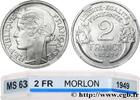 FRANCE 2 francs Morlon, aluminium IV REPUBLIC 1949 (27mm, 2,2g, 6h) -