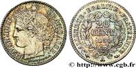 FRANCE 20 centimes Cérès, IIe République II REPUBLIC Paris 1850 (15mm, 1,01g, 6h) -