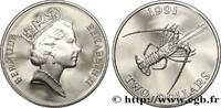 BERMUDA 2 Dollars Proof Langouste BERMUDA 1991 (38,61mm, 28,28g, 12h) -