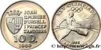 ANDORRA (PRINCIPALITY) 10 Diners Proof Jeux Olympiques de Barcelone 1992 ANDORRA (PRINCIPALITY) 1989 (32mm, 12,04g, 12h) -