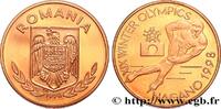 ROMANIA Piéfort 100 Lei Proof Jeux Olympiques d’hiver de N ROMANIA 1998 (37mm, 42,17g, 12h) -