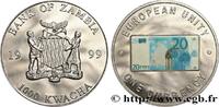 ZAMBIA 1000 Kwacha Proof Euro ZAMBIA 1999 (38,5mm, 19,67g, 12h) -