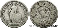 SWITZERLAND 1/2 Franc Helvetia SWITZERLAND Berne - B 1879 (18,10mm, 2,34g, 6h) -