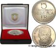 SWITZERLAND 5 Francs Proof peintre Ferdinand Hodler SWITZERLAND Berne - B 1980 (31mm, g, 6h) -