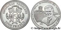 TOGO 1000 Francs Proof Coupe du Monde de football 1954 TOGO 2001 (36mm, 15,22g, 12h) -