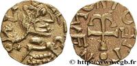 FRANCE Triens à la croix ancrée SENLIS (SILVANECTIS) - Oise Senlis s.m. (12mm, 1,27g, 12h) -