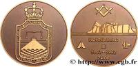 FRANKREICH Medaille commemorative FRANC - MAÇONNERIE hornbjarg 1992 (50mm, 64,23g, 12h) -