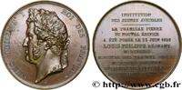 FRANCE Médaille, Pose de la première pierre de l’institut MONUMENTS 75 - Paris 1839 (50,5mm, 59,72g, 12h) -