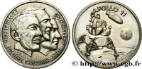 FRANCE Médaille, Apollo 11 CONQUÊTE DE L'ESPACE - EXPLORATION SPATIALE 1969 (28,5mm, 9,93g, 12h) -