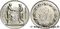 FRANCE Médaille de mariage, Couple antique AMOUR ET MARIAGE 1885 (34mm, 17,86g, 12h) -