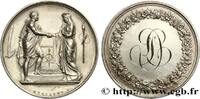 FRANCE Médaille de mariage, Couple antique AMOUR ET MARIAGE 1851 (34,5mm, 18,23g, 12h) -