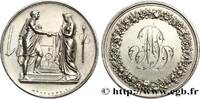 FRANCE Médaille de mariage, Couple antique AMOUR ET MARIAGE 1878 (34,5mm, 17,85g, 12h) -