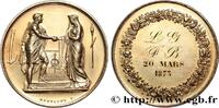 FRANCE Médaille de mariage, Couple antique AMOUR ET MARIAGE 1873 (34,5mm, 18,26g, 12h) -