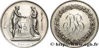 FRANCE Médaille de mariage, Couple antique AMOUR ET MARIAGE 1874 (34,5mm, 18,06g, 12h) -