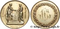 FRANCE Médaille de mariage, Couple antique AMOUR ET MARIAGE 1869 (34,5mm, 18,06g, 12h) -