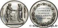 FRANCE Médaille de mariage, Couple antique AMOUR ET MARIAGE 1889 (34mm, 17,69g, 12h) -