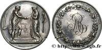 FRANCE Médaille de mariage, Couple antique AMOUR ET MARIAGE 1889 (33,5mm, 17,79g, 12h) -
