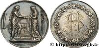 FRANCE Médaille de mariage, Couple antique AMOUR ET MARIAGE 1927 (34mm, 17,67g, 12h) -