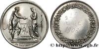 FRANCE Médaille de mariage, Couple antique AMOUR ET MARIAGE 1903 (34mm, 17,34g, 10h) -