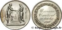 FRANCE Médaille de mariage, Couple antique AMOUR ET MARIAGE 1898 (34,5mm, 18,64g, 12h) -
