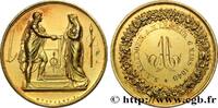 FRANCE Médaille de mariage, Couple antique AMOUR ET MARIAGE 1848 (34,5mm, 18,22g, 12h) -