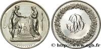 FRANCE Médaille de mariage, Couple antique AMOUR ET MARIAGE 1843 (34,5mm, 18,39g, 12h) -