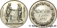 FRANCE Médaille de mariage, Couple antique AMOUR ET MARIAGE 1921 (34mm, 17,76g, 12h) -