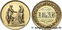 FRANCE Médaille de mariage, Couple antique AMOUR ET MARIAGE 1856 (28mm, 11,35g, 12h) -