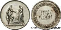 FRANCE Médaille de mariage, Couple antique AMOUR ET MARIAGE 1856 (28mm, 10,47g, 12h) -