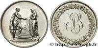 FRANCE Médaille de mariage, Couple antique AMOUR ET MARIAGE 1857 (28mm, 10,98g, 12h) -