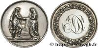 FRANCE Médaille de mariage, Couple antique AMOUR ET MARIAGE 1859 (28mm, 11,27g, 12h) -