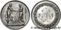 FRANCE Médaille de mariage, Couple antique AMOUR ET MARIAGE 1868 (34,5mm, 17,79g, 12h) -