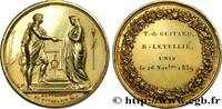 FRANCE Médaille de mariage, Couple antique AMOUR ET MARIAGE 1839 (34mm, 17,78g, 12h) -