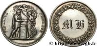 FRANCE Médaille de mariage, Fidélité et Bonheur AMOUR ET MARIAGE 1838 (32,5mm, 15,72g, 12h) -